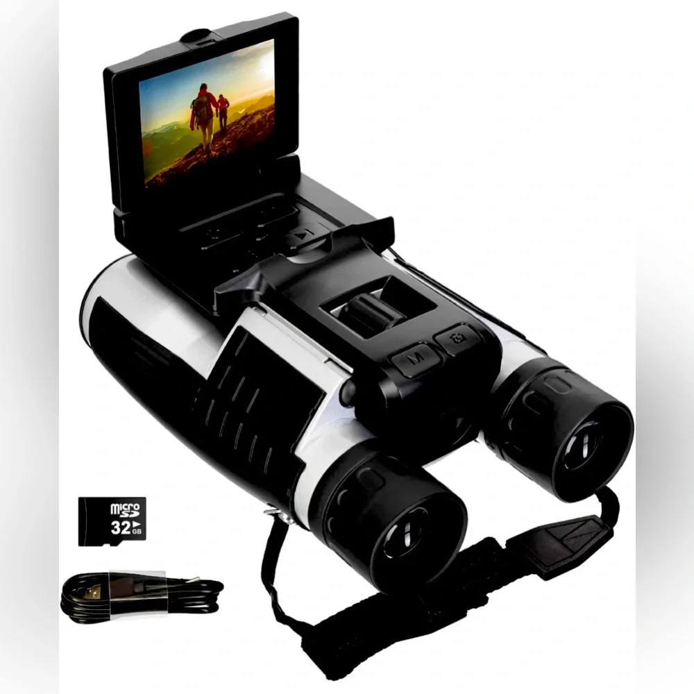 5 Mega Pixel Digital Camera/Video Photo Recorder Camcorder 12X32 Binocular